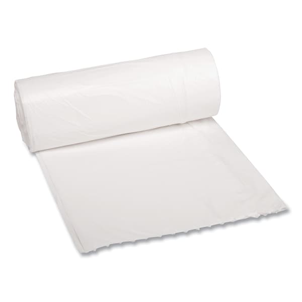 Boardwalk 10 gal Trash Bags, 39 in x 23 in, 0.4 mil, White, 500 PK H4823LWKR01 - main